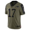 Buffalo Bills Tröjor Josh Allen 17 Nike 2021 Salute to Service - Herr Buffalo Bills Tröjor Josh Allen 17 Nike 2021 Salute to Service - Herr
